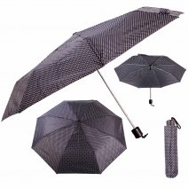 JBUMB16 WHITE DOT IN BLACK MANUAL UMBRELLA