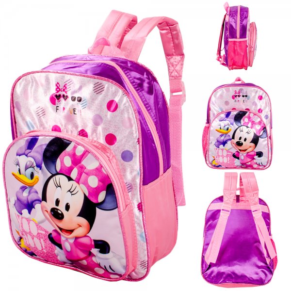 10297-1666N PINK/PURPLE MINNIE KIDS DELUXE BACKPACK