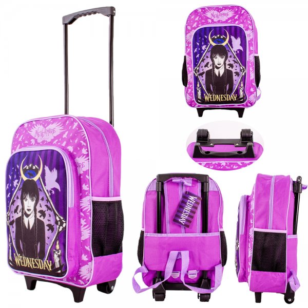 000503676 WEDNESDAY PURPLE KIDS TROLLEY/BACKPACK