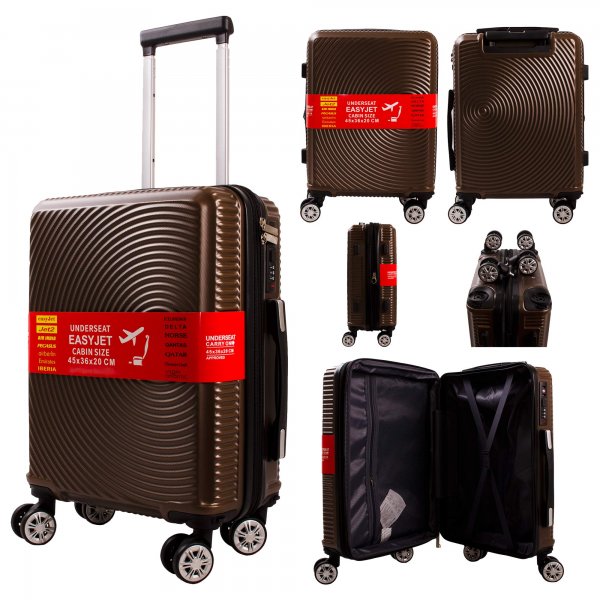 T-HC-US-1830 COFFEE CABIN-SIZE EASYJET TRAVEL TROLLEY SUITCASE