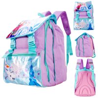 11113-3226 PURPLE FROZEN SQUARE 40CM BACKPACK