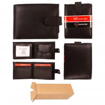 340 BLACK MF RFID LEATHER WALLET BOX OF 10