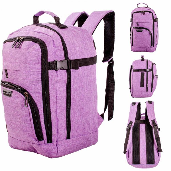 JBBP285-G LILAC CABIN-FRIENDLY RUCKSACK WITH MULTIPLE ZIPS