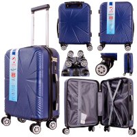 T-HC-US-1829 NAVY CABIN-SIZE EASYJET TRAVEL TROLLEY SUITCASE