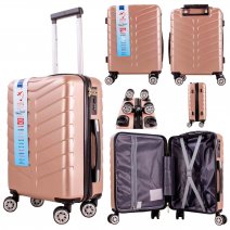 T-HC-US-26 ROSE GOLD CABIN-SIZE TRAVEL TROLLEY SUITCASE