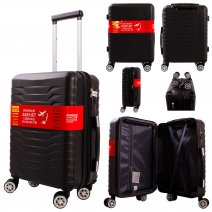 T-HC-US-1827 BLACK CABIN-SIZE EASYJET TRAVEL TROLLEY SUITCASE