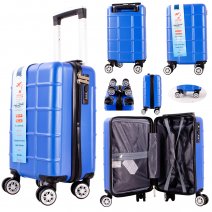 T-HC-US-13 BLUE 15.7'' UNDER-SEAT CABIN-SIZE TRAVEL TROLLEY