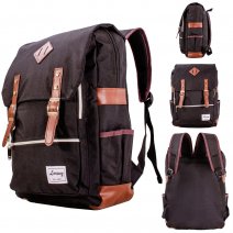 2595 BROWN/BLACK BACKPACK WITH 16'' LAPTOP SLEEVE