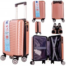 T-HC-US-27 ROSE GOLD 15.7'' UNDER-SEAT CABIN-SIZE TROLLEY