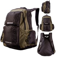 JBBP220 BLACK/KHAKI BACKPACK WITH MULTIPLE POCKETS