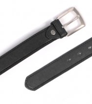 2729 BLACK MEDIUM 1.25" Belt With Smooth Finish