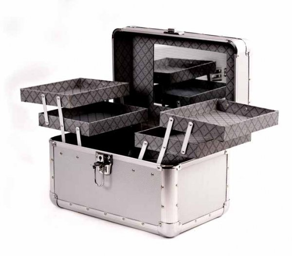 2003 Aluminium Beauty Case with Tiered Trays