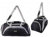 2631 Black/Grey 24" holdall with front pocket&side pocket