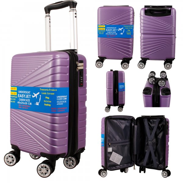 T-HC-US-11 PURPLE 15.7'' UNDER-SEAT CABIN-SIZE TRAVEL TROLLEY