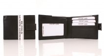 S-093 LEATHER WALLET BLACK