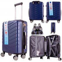 T-HC-US-26 NAVY CABIN-SIZE TRAVEL TROLLEY SUITCASE