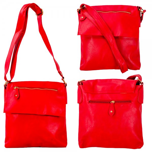 JBFB112 RED X-BODY SHOULDER BAG