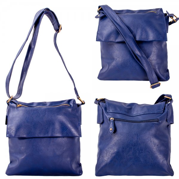 JBFB112 NAVY X-BODY SHOULDER BAG