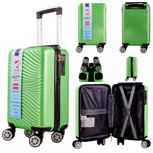 T-HC-US-23 GREEN 15.7'' UNDER-SEAT CABIN-SIZE TROLLEY SUITCASE