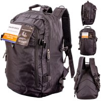 BP-120 BLACK RYANAIR UNDERSEAT CABIN-FRIENDLY RUCKSACK W/MUL ZIP