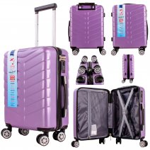 T-HC-US-26 PURPLE CABIN-SIZE TRAVEL TROLLEY SUITCASE