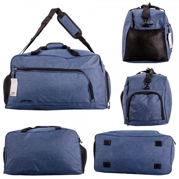 JBTB85 NAVY/BLACK TRAVEL HOLDALL POLYESTER BAG