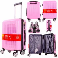 T-HC-US-1831 PINK UNDERSEAT CABIN-SIZE EASYJET TROLLEY SUITCAS