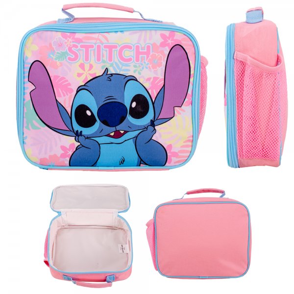 STITCH04329 PINK STITCH KIDS LUNCH BAG