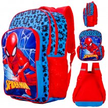 1023P-3197 NAVY/RED SPIDERMAN 17'' KIDS BACKPACK DELUXE BACKPACK