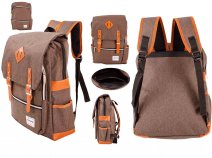 2595 BROWN BACKPACK WITH 16'' LAPTOP SLEEVE