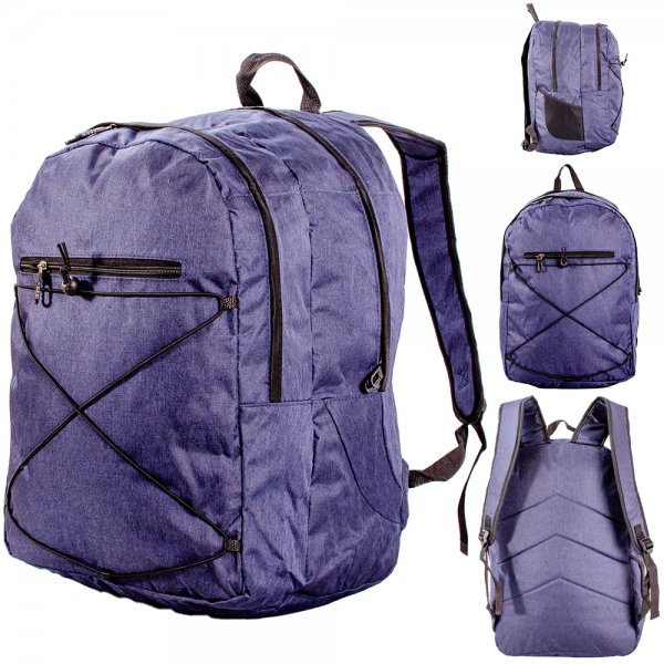 BP-121 NAVY BACKPACK WITH MULTIPLE POCKETS