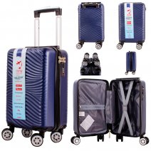 T-HC-US-23 NAVY 15.7'' UNDER-SEAT CABIN-SIZE TROLLEY SUITCASE