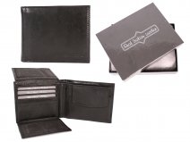 1011 BLACK ITALIAN LEATHER WALLET - S118