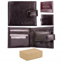 026 BLACK RFID ITALIAN LEATHER WALLET BOX OF 12