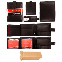 1007 BLACK MF RFID LEATHER WALLET BOX OF 10