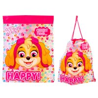 11055-9582 PINK PAW PETROL DRAWSTRING BAG