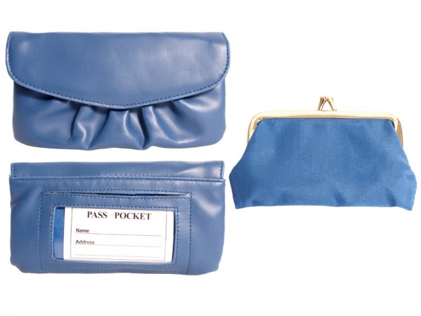 7066 BLUE PURSE - T115