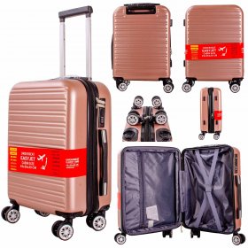 T-HC-US-1832 ROSE GOLD UNDERSEAT CABIN-SIZE EASYJET SUITCASE