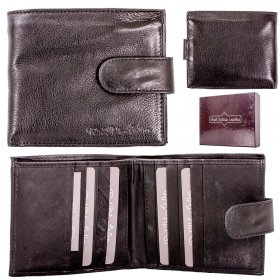 1016 BLACK RFID ITALIAN LEATHER WALLET