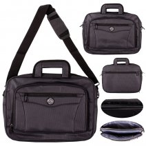 2653 GREY 16'' SHINY POLYESTER LAPTOP/WORK BAG