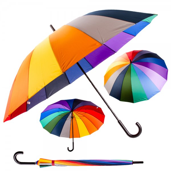 2818 XL 16-SPOKE RAINBOW UMBRELLA