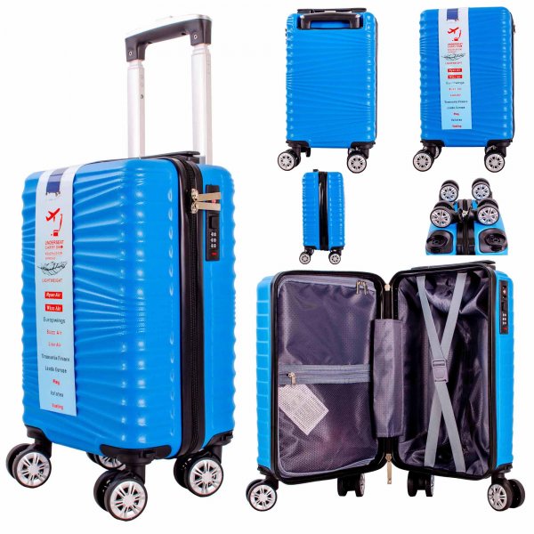 T-HC-US-25 LIGHT BLUE 15.7'' UNDER-SEAT CABIN RYAN AIR SUITCASE