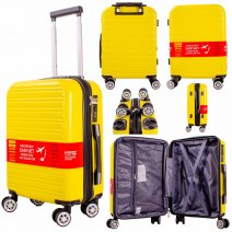 T-HC-US-1832 YELLOW UNDERSEAT CABIN-SIZE EASYJET TROLLEY SUITCAS