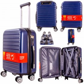 T-HC-US-1832 NAVY UNDERSEAT CABIN-SIZE EASYJET TROLLEY SUITCAS