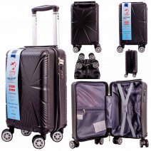 T-HC-US-1629 BLACK 15.7'' UNDER-SEAT CABIN-SIZE TRAVEL TROLLEY