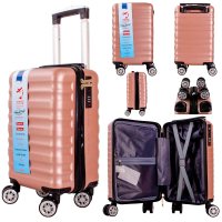 T-HC-US-28 ROSE GOLD 15.7'' UNDER-SEAT CABIN-SIZE TROLLEY