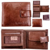 1063 BROWN RFID ITALIAN LEATHER WALLET