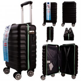 T-HC-US-28 BLACK C ZIP EASYJET CABIN-SIZE TROLLEY SUITCASE