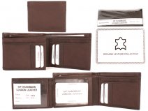 1064 RFID BROWN LONDON LEATHER WALLET