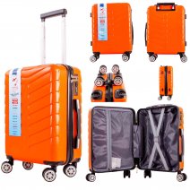 T-HC-US-26 ORANGE CABIN-SIZE TRAVEL TROLLEY SUITCASE